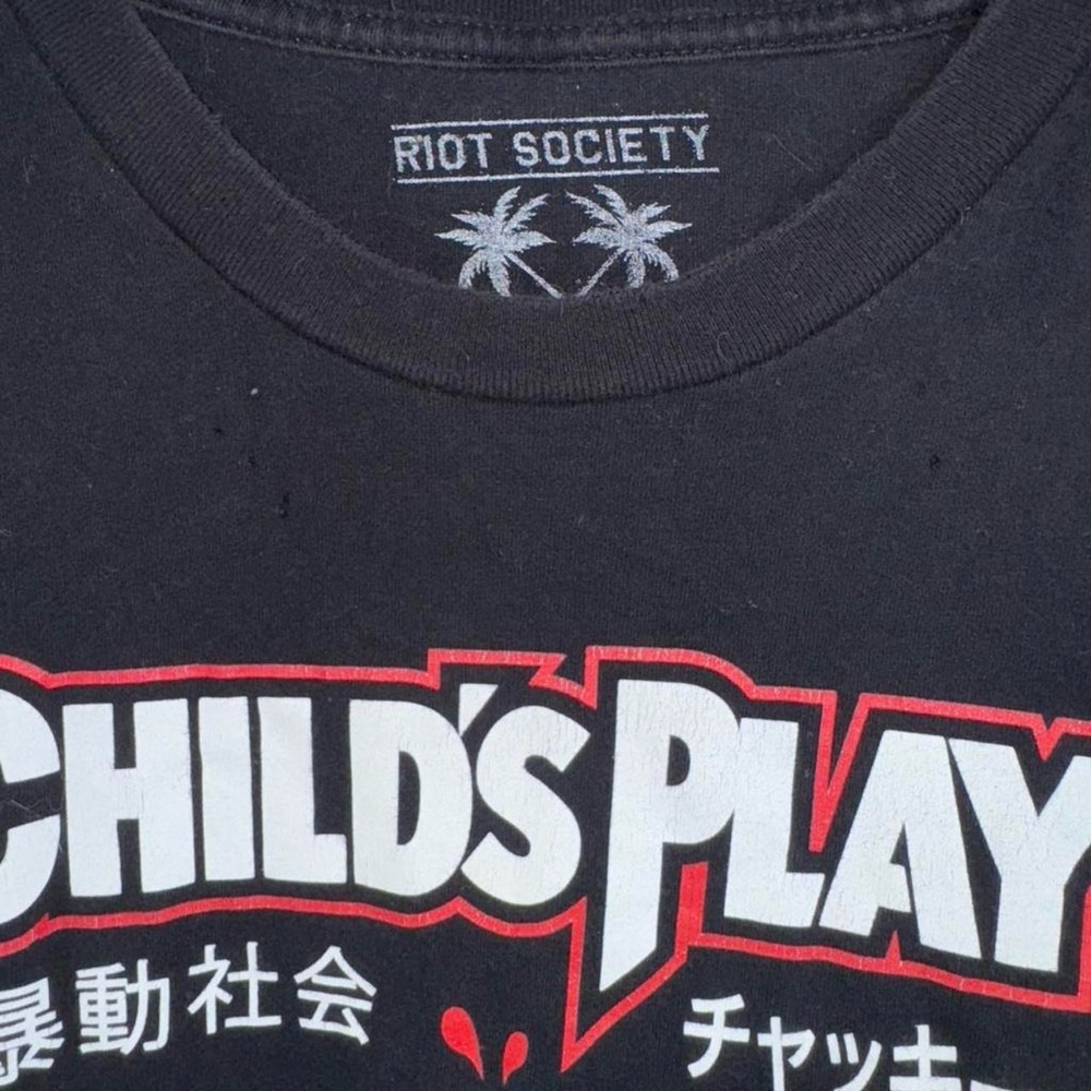 Riot Society Child’s Play 2 Chucky Horror Graphic Tee Men’s Medium Black - Picture 2 of 4
